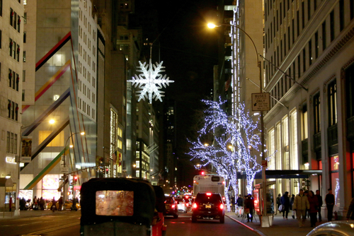 trucking in NYC during the holidays