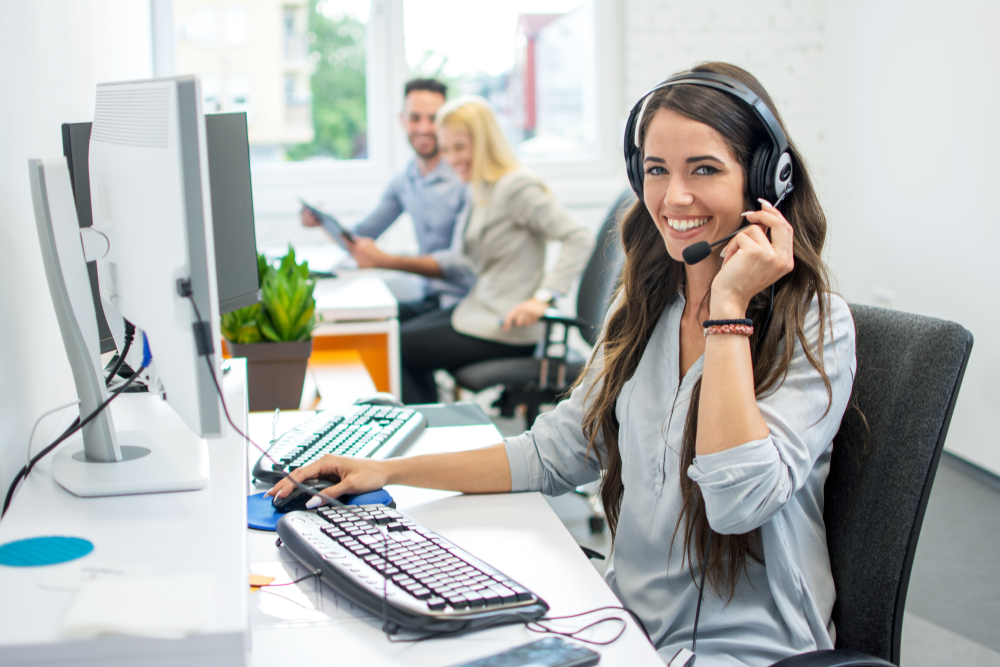 dispatcher speaking on phone