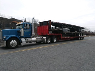 Double drop flatbed trailer
